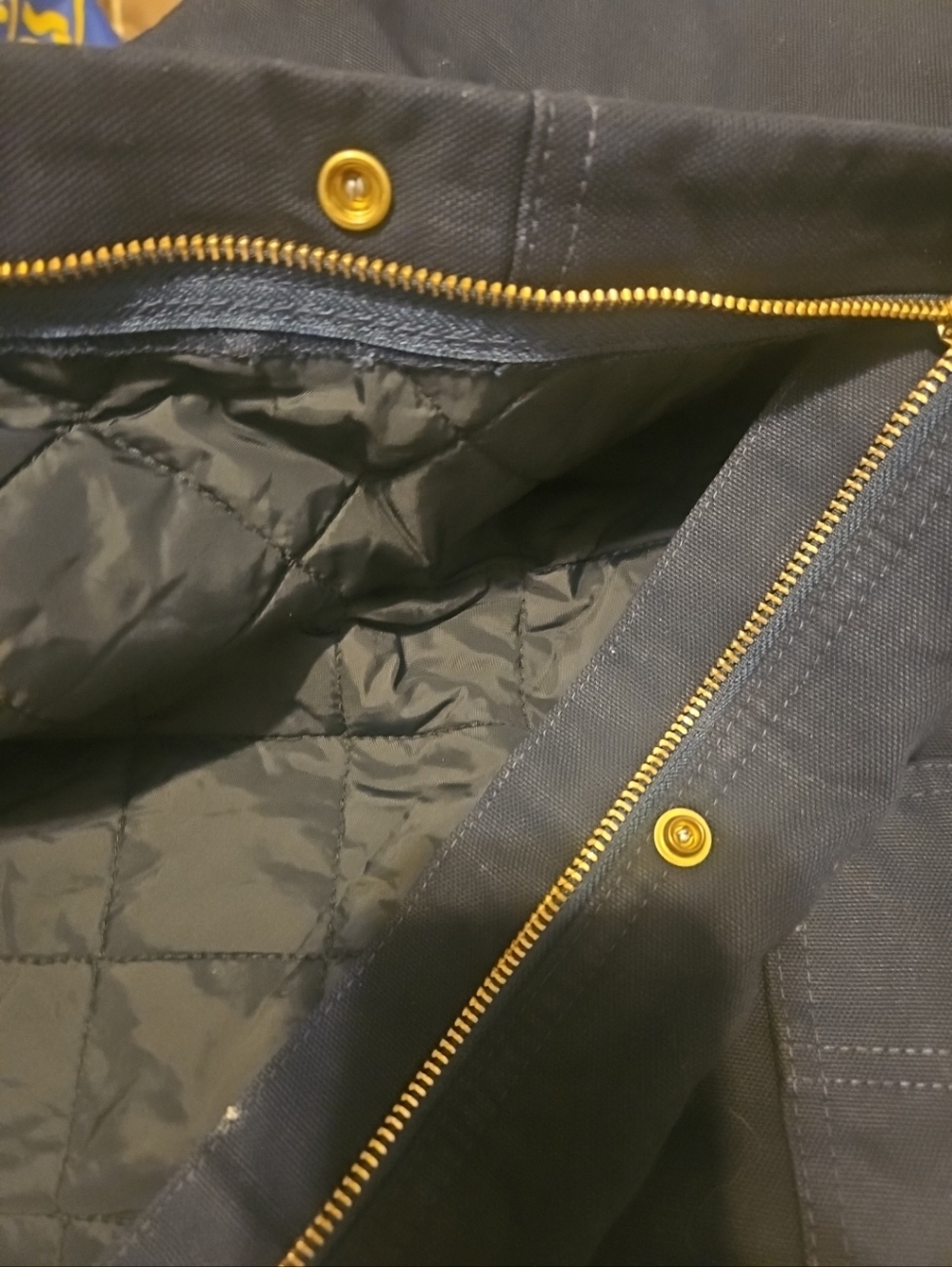 Carhartt Insulated Bib Overalls Mens M Dark Navy OR4393-M Loose Fit Worn Once - Picture 5 of 7
